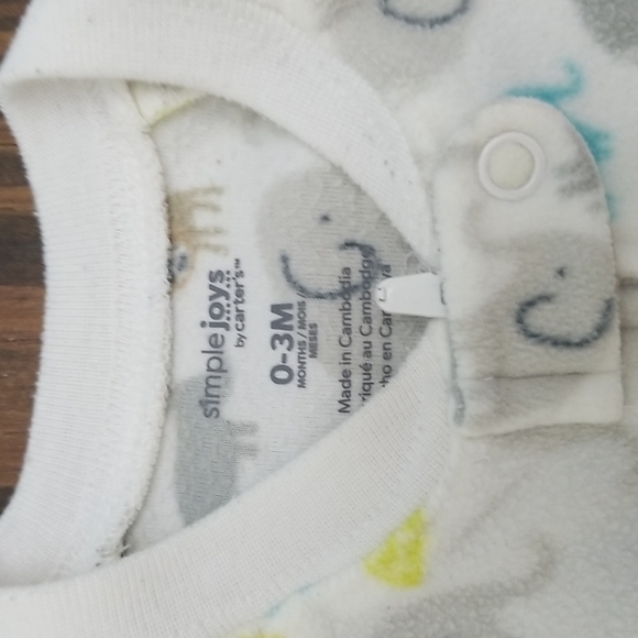 Carter's Fleece Sleep Sack Bundle 0-3M - Picture 5 of 5